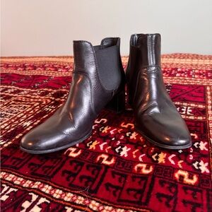 Pedro Garcia Black Leather Ankle Boots